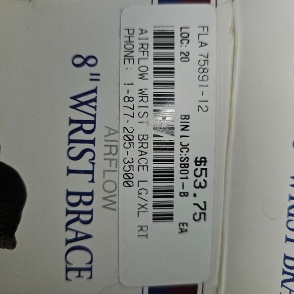 FLA Orthopedics ProLite 8″ Wrist Brace Women’s Size 8 NWT OB Breathable Support - Picture 4 of 8